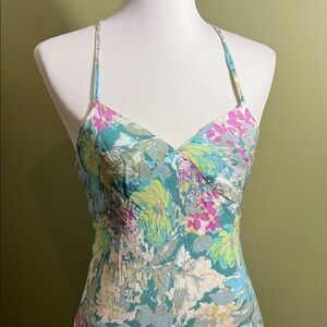 Le Salty Label Floral Spaghetti Strap Dress